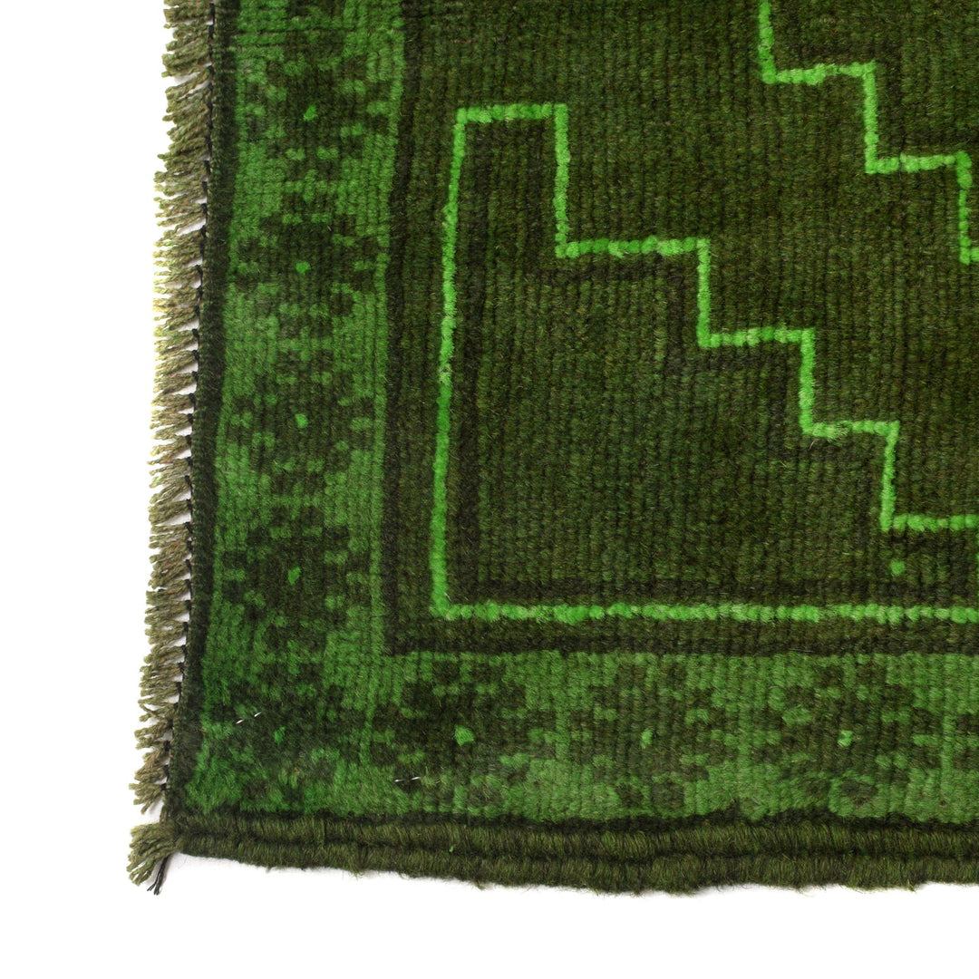 Green Overdyed Area Rug 2' 8" x 4' 3" - No. AL84884