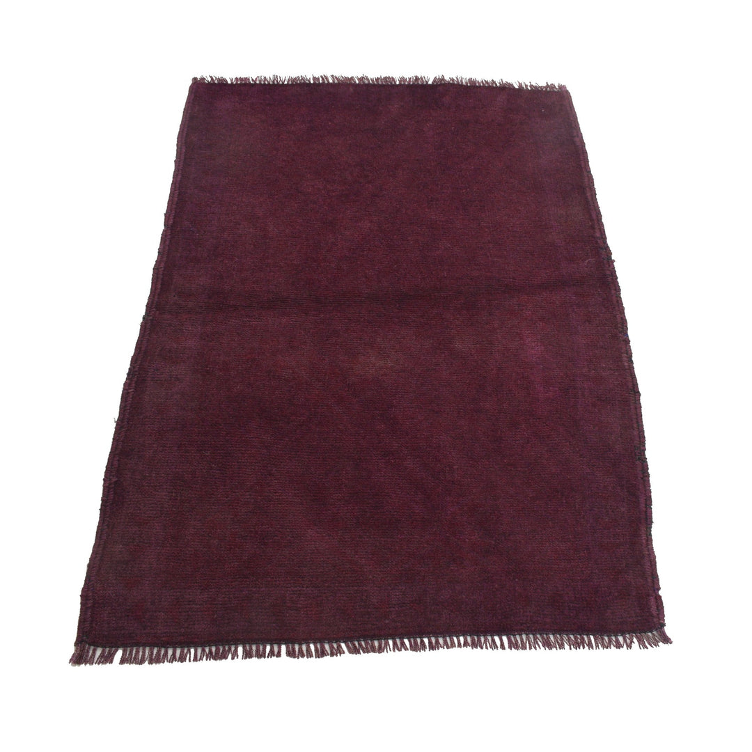 Purple Color Overdyed Area Rug 3' 0" x 4' 6" - No. AL27191