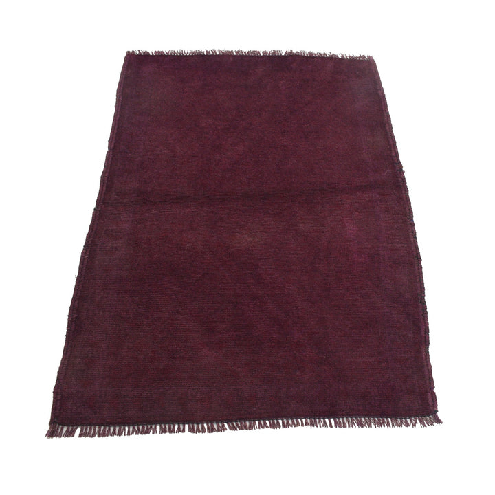Purple Color Overdyed Area Rug 3' 0" x 4' 6" - No. AL27191