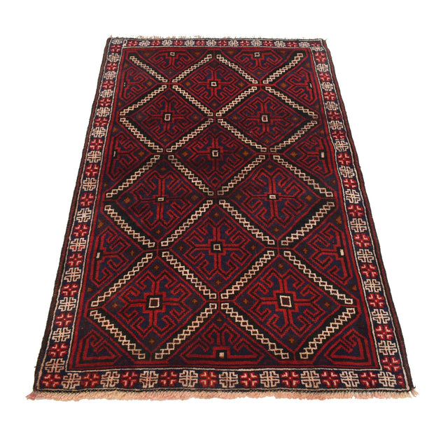 Traditional Baloch Rug 3' 3" x 5' 1" - No. AL33824