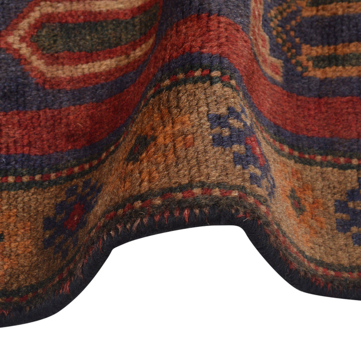 Afghan Prayer Rug 3' 0" x 4' 8" Hand-Knotted border