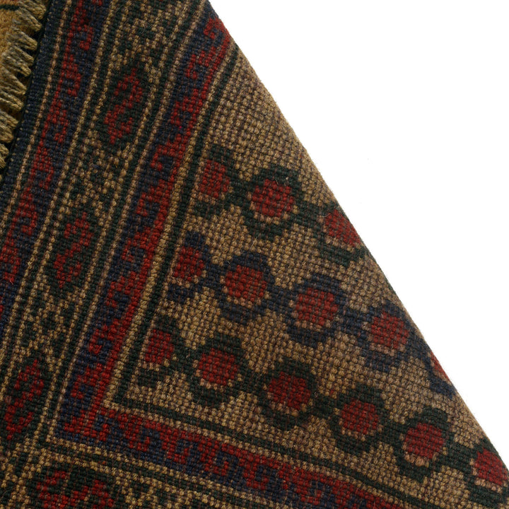 Afghan Prayer Rug 2' 11" x 4' 4" Hand-Knotted pattern
