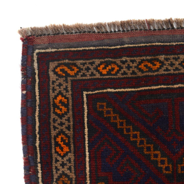 Afghan Baluchi Rug 2' 11" x 4' 11" Hand-Knotted view