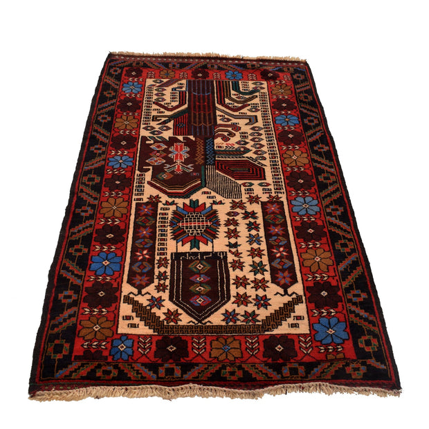 Traditional Baloch Rug 2' 9" x 5' 0" - No. AL56597