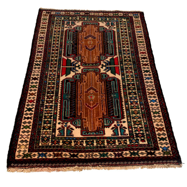 Traditional Baloch Rug 2' 10" x 4' 7" - No. AL38037