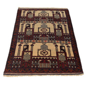 Handmade Prayer Rug 2' 9" x 4' 7" - No. AL20213