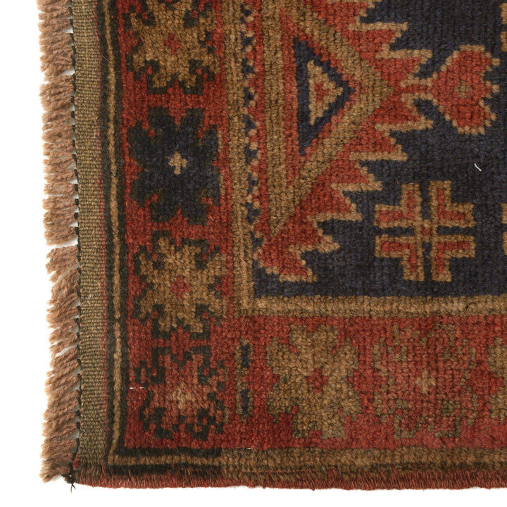 Afghan Baluchi Rug 3' 1" x 4' 8" Hand-Knotted view