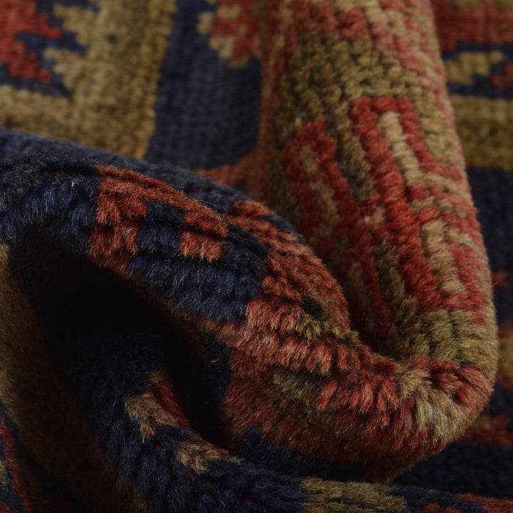 Afghan Baluchi Rug 3' 1" x 4' 8" Hand-Knotted field