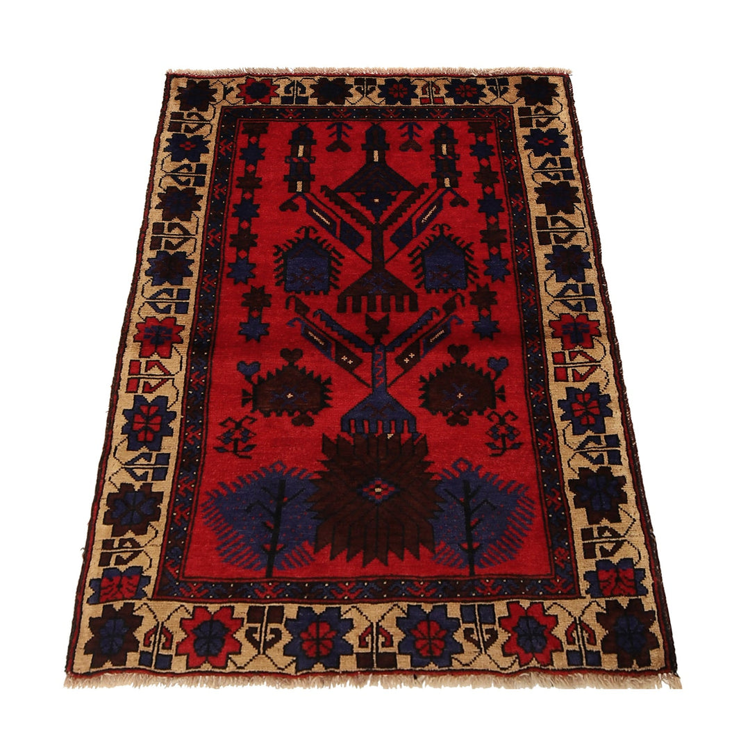 Hand Knotted Prayer Rug 2' 9" x 4' 3" - No. AL85398