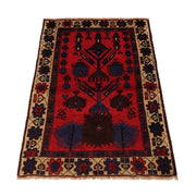 Hand Knotted Prayer Rug 2' 9" x 4' 3" - No. AL85398