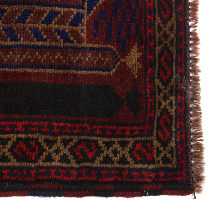 Afghan Prayer Rug 3' 1" x 4' 9" Hand-Knotted | No. AL44012
