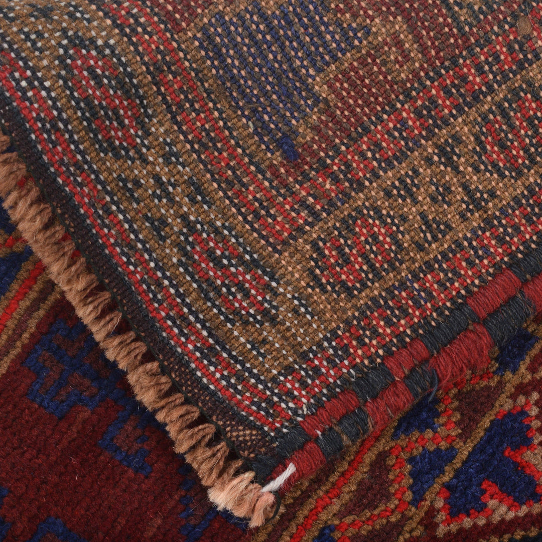 Afghan Prayer Rug 3' 1" x 4' 9" Hand-Knotted | No. AL44012