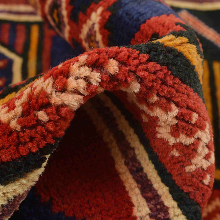Afghan Baluchi Rug 2' 10" x 4' 8" Hand-Knotted field