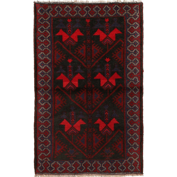 Traditional Baloch Rug 2' 10" x 4' 6" - No. AL72006