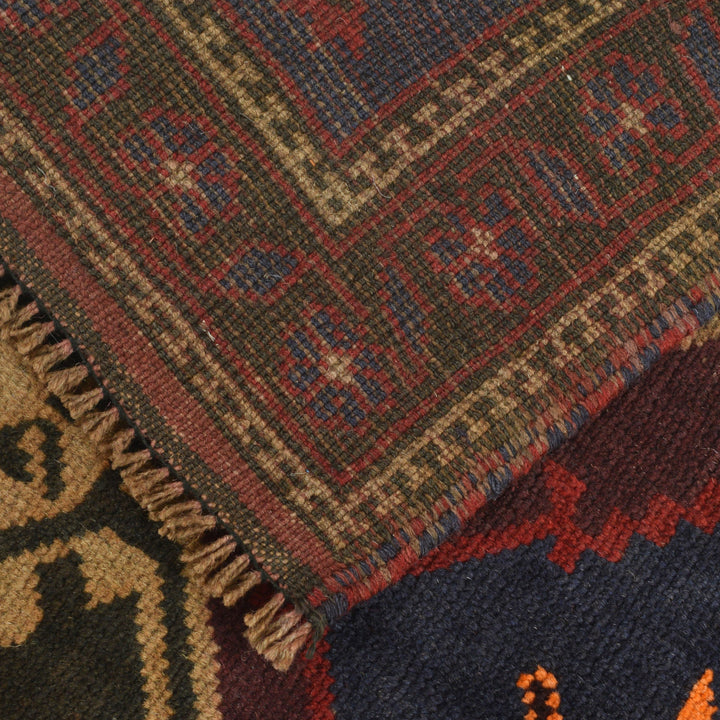Afghan Prayer Rug 2' 11" x 4' 8" Hand-Knotted | No. AL49847