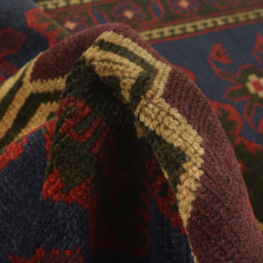 Afghan Prayer Rug 2' 11" x 4' 8" Hand-Knotted | No. AL49847