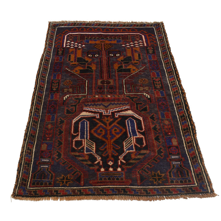 Traditional Baloch Rug 2' 10" x 4' 8" - No. AL29612
