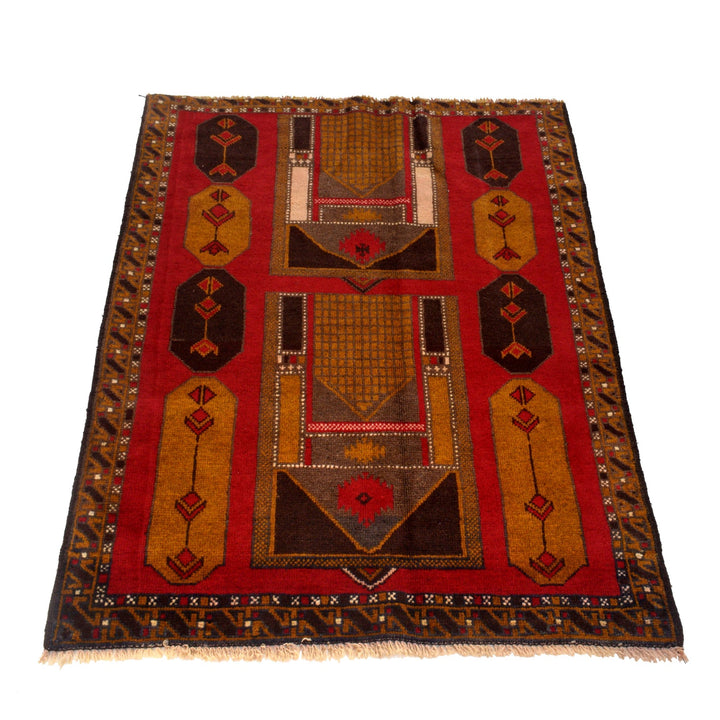Traditional Baloch Rug 3' 1" x 4' 3" - No. AL98075