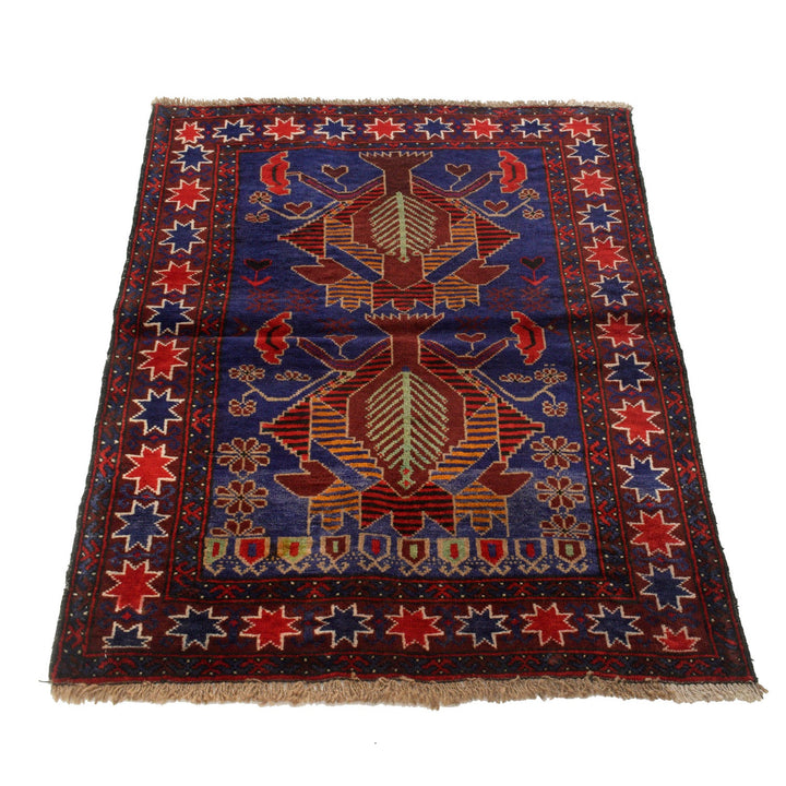 Blue Baluchi Rug 2' 10" x 3' 8" - No. AL22378
