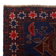 Blue Baluchi Rug 2' 10" x 3' 8" - No. AL22378