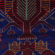 Blue Baluchi Rug 2' 10" x 3' 8" - No. AL22378