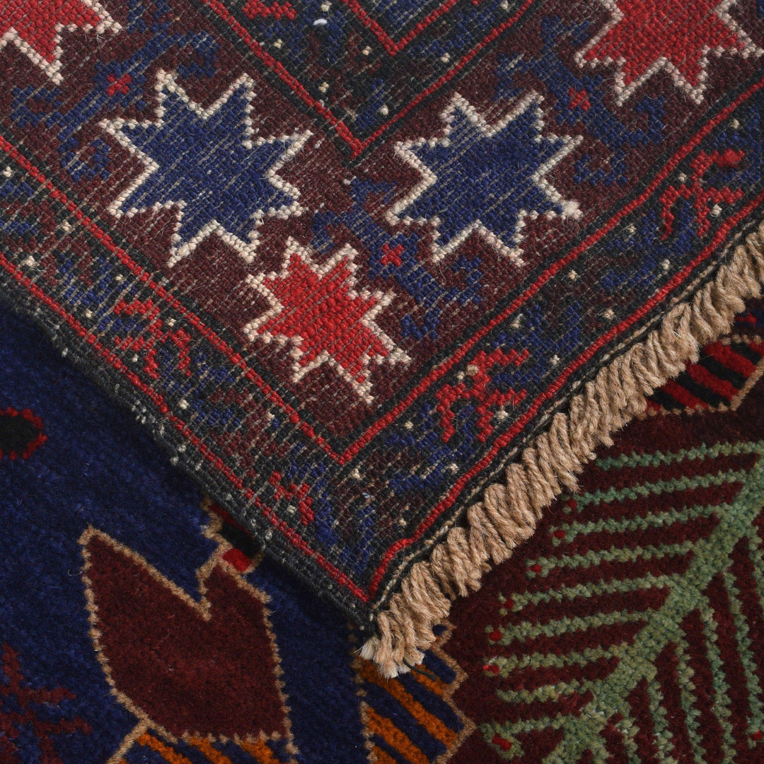 Blue Baluchi Rug 2' 10" x 3' 8" - No. AL22378
