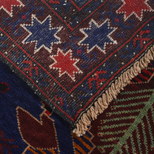 Blue Baluchi Rug 2' 10" x 3' 8" - No. AL22378