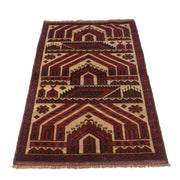 Muslim Prayer Rug 2' 9" x 4' 9" - No. AL54004
