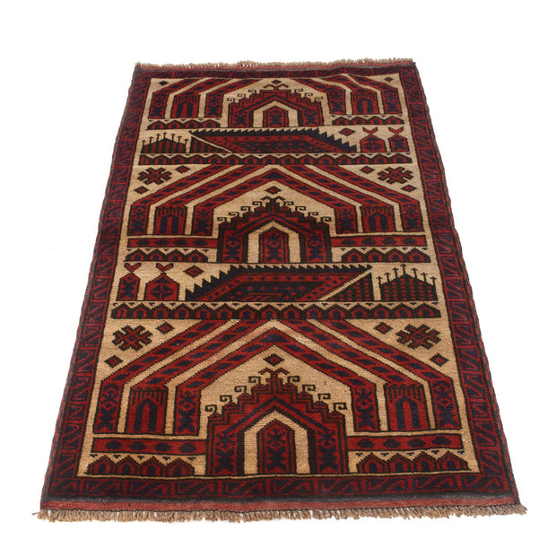 Muslim Prayer Rug 2' 9" x 4' 9" - No. AL54004