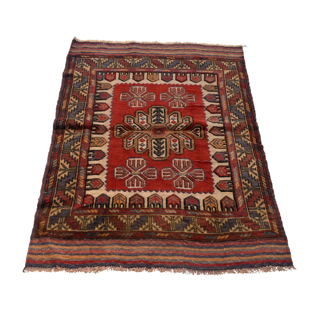 Oriental Barjasta Kilim Carpet 2' 8" x 3' 10" - No. AL55331