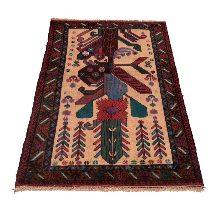 Hand Knotted Baluchi Rug 2' 11" x 4' 4" - No. AL33879