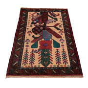 Hand Knotted Baluchi Rug 2' 11" x 4' 4" - No. AL33879