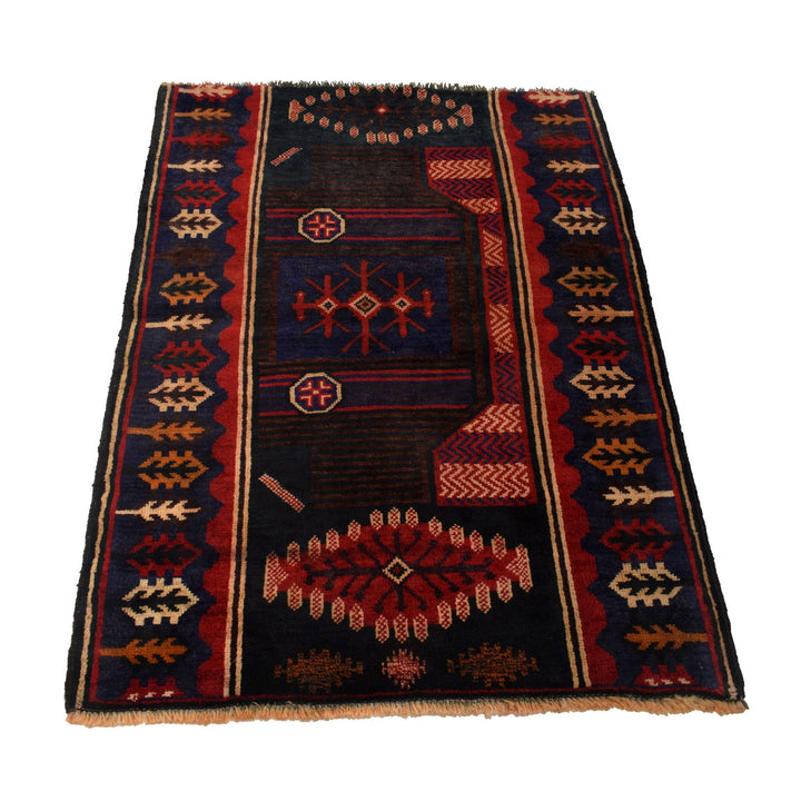 Traditional Baloch Rug 3' 1" x 4' 4" - No. AL62896