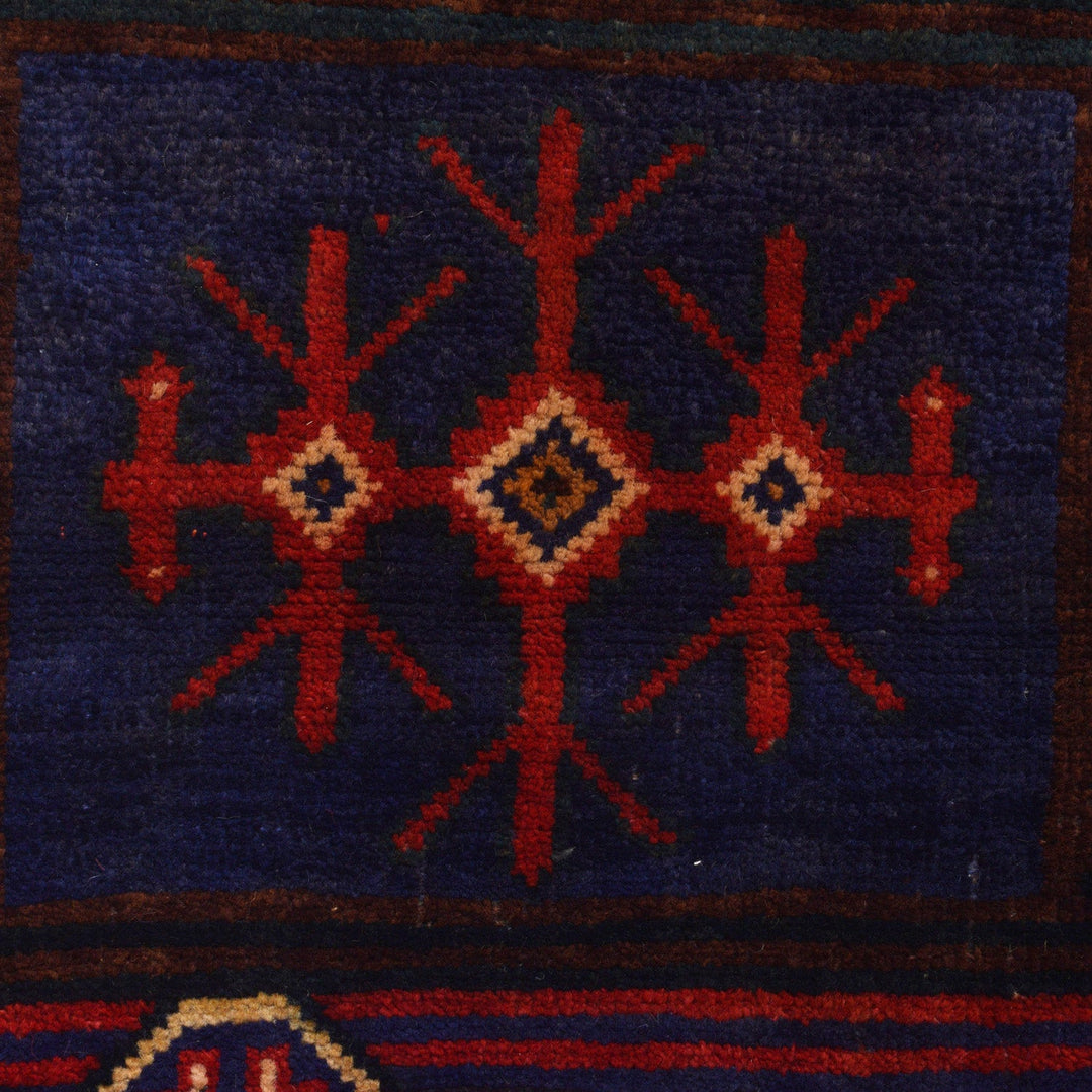 Traditional Baloch Rug 3' 1" x 4' 4" - No. AL62896