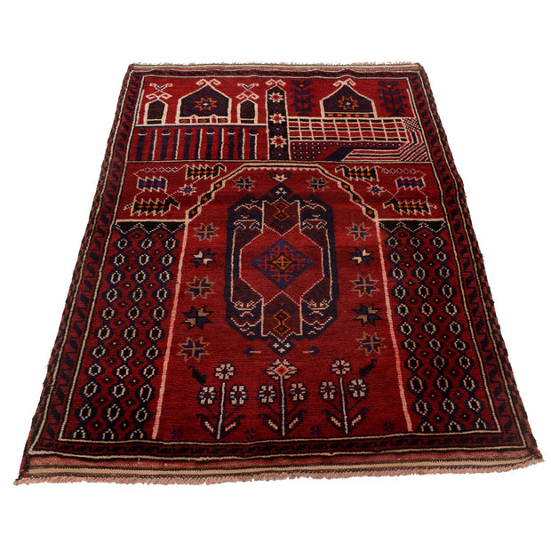 Muslim Prayer Rug 3' 5" x 4' 10" - No. AL41163