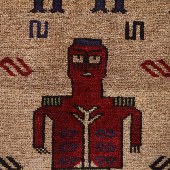 Hand Made Animal Pictorial Area Carpet 4' 3" x 5' 7" - No. AL40492