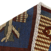 Handmade Afghan War Area Rug 2' 7" x 4' 3" - No. AL63198