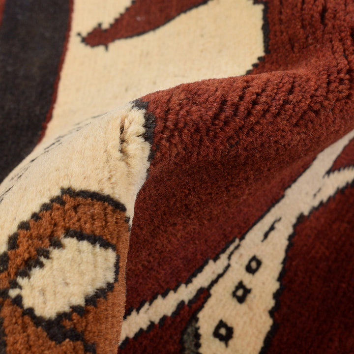 Handmade Afghan War Area Rug 2' 7" x 4' 3" - No. AL63198