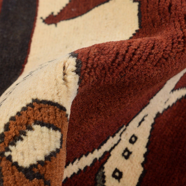 Handmade Afghan War Area Rug 2' 7" x 4' 3" - No. AL63198