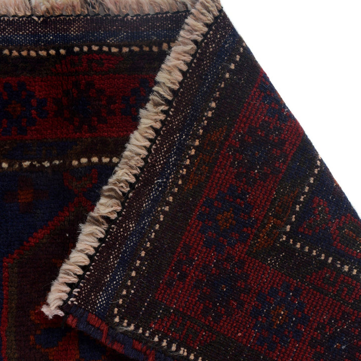 Afghan Prayer Rug 3' 0" x 4' 8" Hand-Knotted pattern