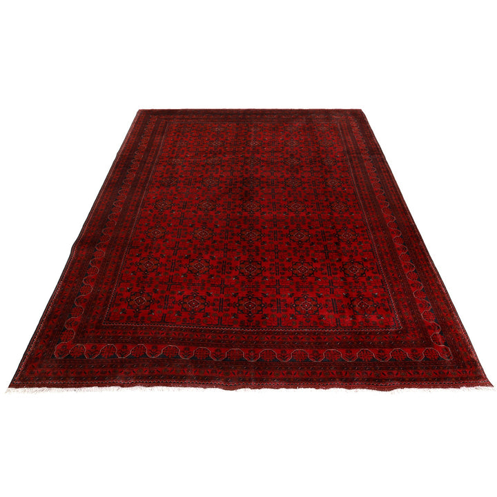 Red Color Afghan Area Rug 8' 3" x 11' 4" - No. AL48589