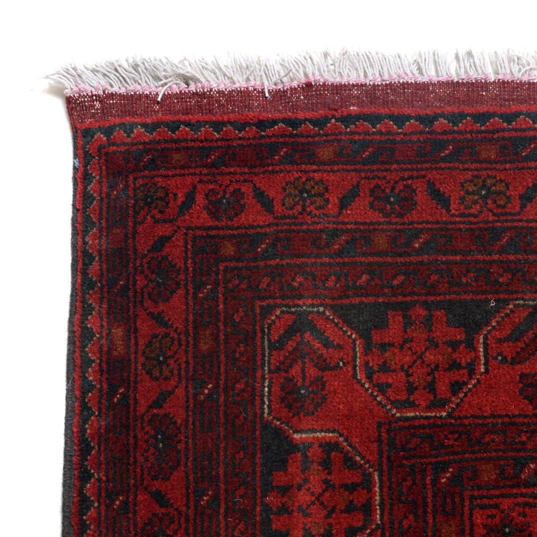 Red Color Afghan Area Rug 8' 3" x 11' 4" - No. AL48589