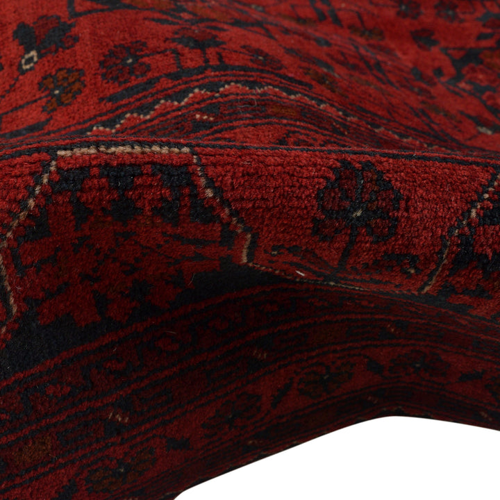 Red Afghan Khal Mohammadi Rug 8' 3" x 11' 4" Hand-Knotted field