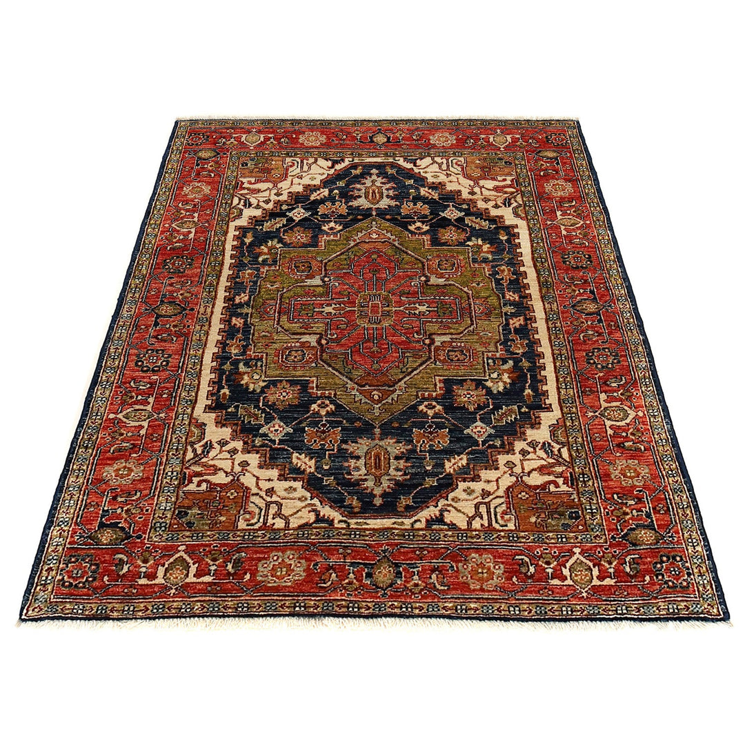 Hand Woven Heriz Design Carpet 3' 11" x 5' 9" - No. AL98569