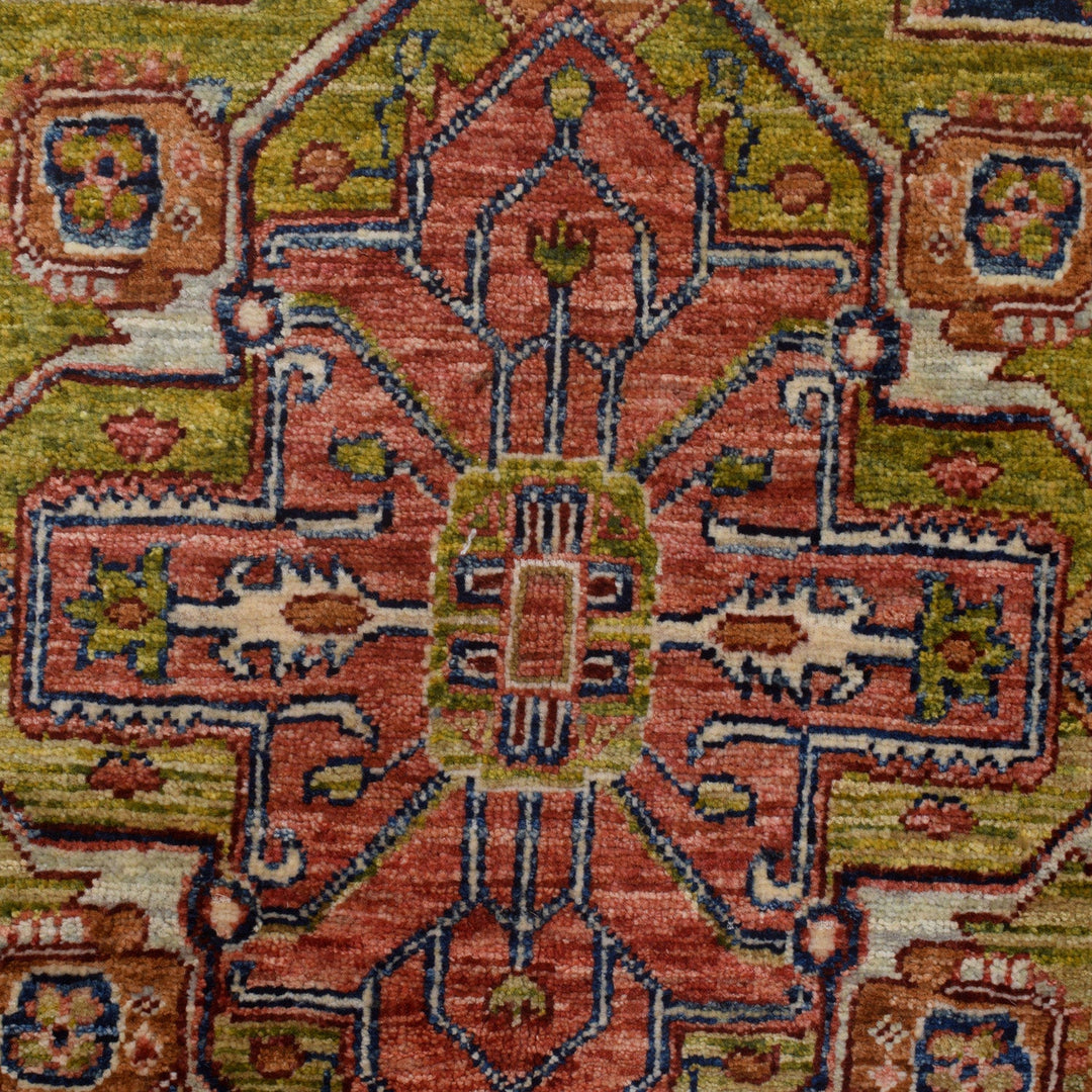 Hand Woven Heriz Design Carpet 3' 11" x 5' 9" - No. AL98569