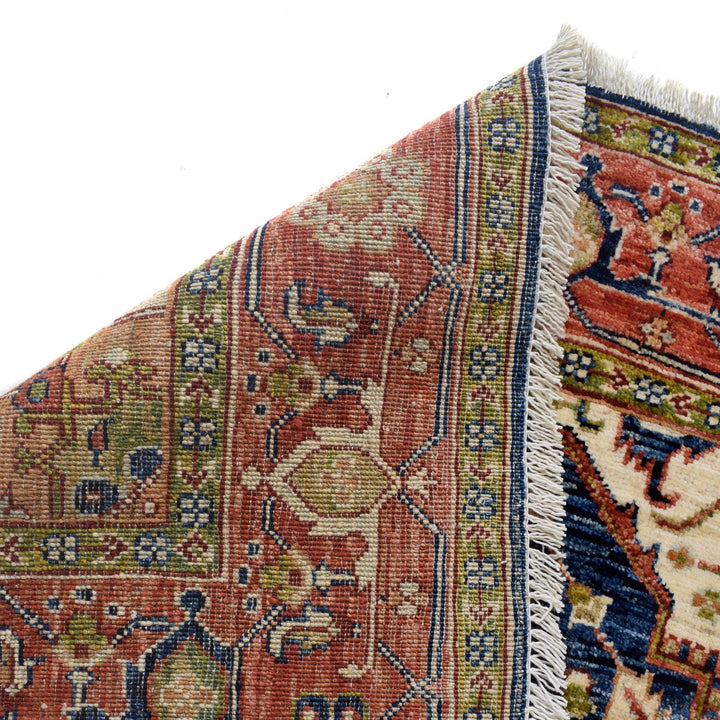 Hand Woven Heriz Design Carpet 3' 11" x 5' 9" - No. AL98569