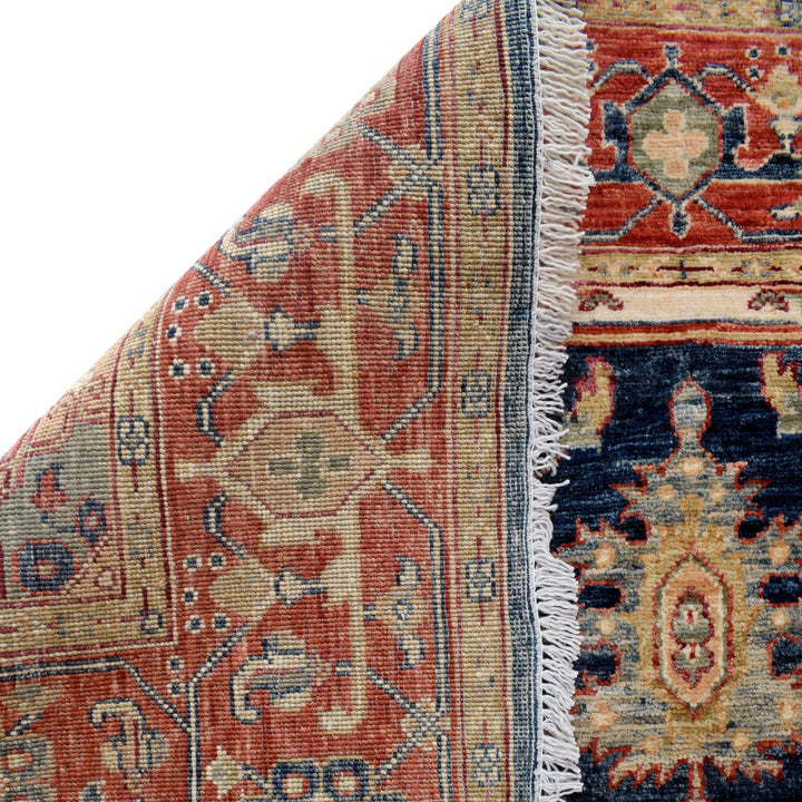 Hand Knotted Heriz Rug 4' 10" x 6' 4" - No. AL30907