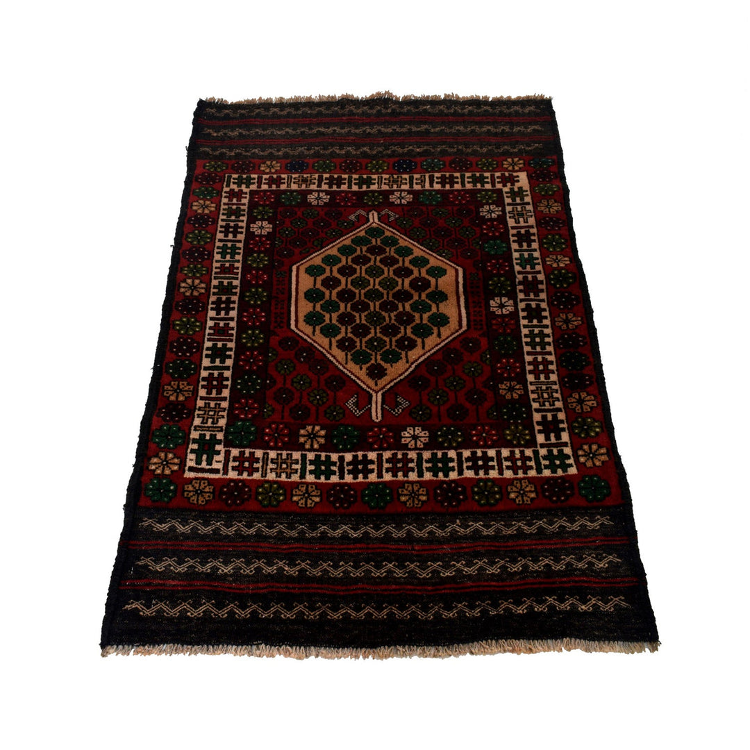 Hand Knotted Baluchi Rug 2' 10" x 4' 9" - No. AL71360