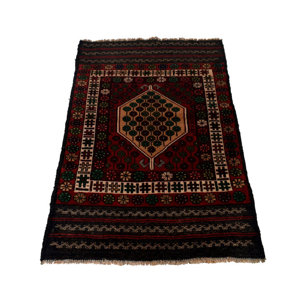 Hand Knotted Baluchi Rug 2' 10" x 4' 9" - No. AL71360