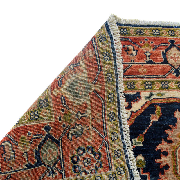 Hand Knotted Persian Design Heriz Rug 4' 1" x 6' 0" - No. AL63260